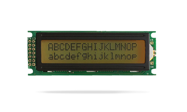 字符型液晶模塊JXD1602B黃綠屏橙光 字符型液晶模塊JXD1602B黃綠屏橙光