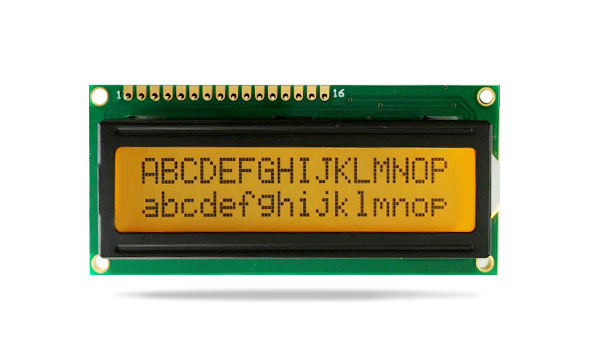 字符型液晶模塊JXD1602A-S 黃綠屏橙光 字符型液晶模塊JXD1602A-S 黃綠屏橙光